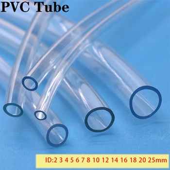 1 M / 3 M Prozirne Plastične Cijevi Od PVC, Kvalitetni Cijev Pumpa za 2 3 4 5 6 8 10 12 14 16 18 20 Unutarnji promjer 25 mm